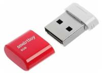 Флешка Smartbuy Lara, 8 Гб, USB2.0, чт до 25 Мб/с, зап до 15 Мб/с, красная