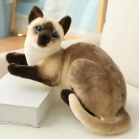 Мягкая игрушка Сиамская кошка, 28 см, подарок, на день рождение