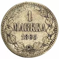 Российская империя, Финляндия 1 марка 1865 г. (S) (2)