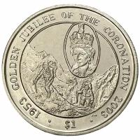 Британские Виргинские острова 1 доллар 2003 г. (50 лет коронации Елизаветы II - Горный переход)