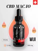 WIJI CBD масло Hemp Seed Oil 30% 10 ml, КБД