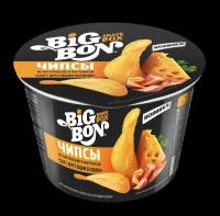 Упаковка из 12 штук Чипсы Big Bon Snack Box Сыр с беконом чашка 70г