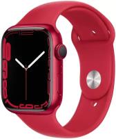 Умные часы Apple Watch Series 7 45mm Aluminum with Sport Band, (PRODUCT)RED