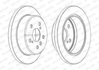 FERODO DDF1598C Диск тормозной задний DDF1598 FERODO DDF1598C