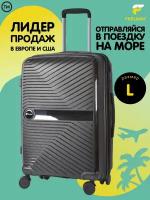 Чемодан на колесах FEELWAY, PP LUGGAGE черный, размер L