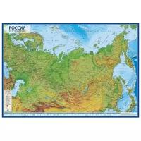 Карта Россия Физическая, 101*70см, 1:8,5 млн, лам. карт КН051 2295390