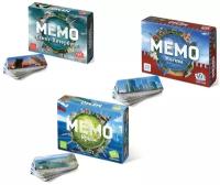 Нескучные игры Набор из 3 игр "Мемо": Москва + Санкт-Петербург + Крым