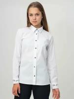 Рубашка для девочки, цвет белый, артикул 10344, размер 128