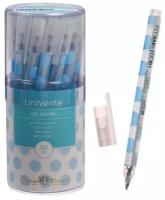 Ручка гелевая Bruno Visconti UniWrite LIGHT BLUE POLKA DOTS, 0,5 мм, синие чернила