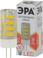 Лампочка светодиодная ЭРА STD LED JC-5W-220V-CER-827-G4 G4 5ВТ керамика капсула теплый белый свет