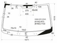 Стекло Лобовое Hyundai H1 07- / Starex 07-17 XYG арт. H300-VCP LFW/X