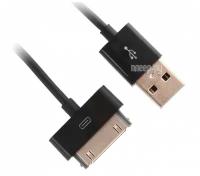 USB кабель для iPhone 4/4S 30 pin шнур 1 м черный