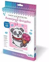 Набор для творчества ORIGAMI Алмазная фигурка с магнитом и ленточкой Веселая панда