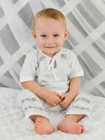 Крестильный комплект LEO детский, рубашка и крыжма