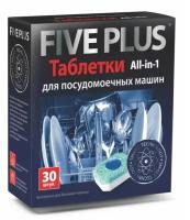 Таблетки для посудомоечных машин Five Plus Five plus, 30 шт (11124)