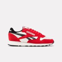 Кроссовки Reebok Classic Leather, размер 10,5 US, красный, черный