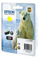 Картридж Epson 26 Yellow желтый C13T26144010