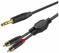 ROXTONE GPTC190/2 Аудио-кабель 6,3mm Stereo Jack - 2 x RCA, 2м