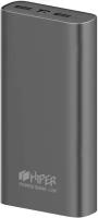 Внешний аккумулятор (Power Bank) HIPER Metal20K, 20000мAч, темно-серый [metal 20k space gray]