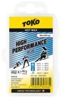 Парафин высокофтористый TOKO High Performance blue (-10°С -30°С) 40 г