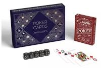 ЛАС играс Подарочный набор 2 в 1 «Classic poker cards and cubes», 54 карты, кубики