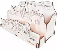 Подставка (карандашница) для карандашей и ручек "Роботы"
