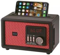 Радиоприёмник с Bluetooth MAX MR 361 Red /Радио/древесный корпус/ AM/FM/SW, USB