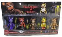 Аниматроники фнаф/Игрушки FNAF/набор фигурок аниматроники 5 шт 13 см/5 ночей с фредди