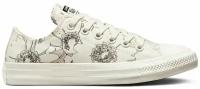 Кеды женские Converse Chuck Taylor All Star Crafted Florals A01189 низкие белые