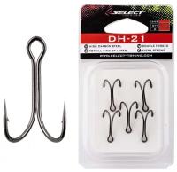 Крючки Select двойные double hook DH-21 #1 (4шт в упаковке)