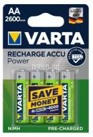 Аккумулятор AA - Varta 2600mAh BL4 Ready2Use (4 штуки)