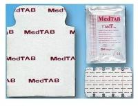 Электроды для ЭКГ одноразовые MedTab твердый гель 23х34 мм, Ag/AgCl Черакарта (под зажим типа крокодил)(100 шт/уп)