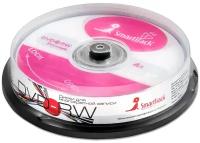 Перезаписываемый диск SmartTrack DVD-RW 4,7Gb 4x cake, упаковка 10 шт