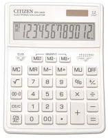 Калькулятор настольный CITIZEN SDC-444WHE (204х155 мм), 12 разрядов, двойное питание, белый, 1 шт