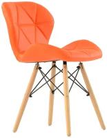 Стул Barneo N-42 Perfecto PU оранжевый, Eames style