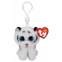 Игрушка мягкая TY Beanie babies Белый тигренок Tundra, брелок, 10см, 35234