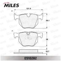 Колодки тормозные задние (смесь ceramic) bmw e90/e91/e60/e61/e70/e71 (trw gdb1727) E510282 Miles E510282