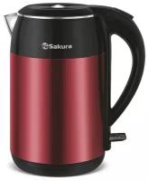 Чайник электрический Sakura SA-2154MR Premium (1.8л), красный металлик/чёрный