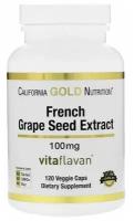 California Gold Nutrition, French Grape Seed Extract, VitaFlavan, 100 mg, 120 Veggie Capsules