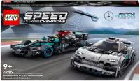 Конструктор LEGO Speed Champions 76909 Mercedes-AMG F1 W12 E Performance и Mercedes-AMG Project One, 564 дет