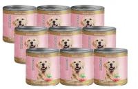 Dog Lunch консервы для собак Говядина с рубцом и печенью в соусе 750г х9шт