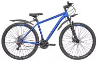 Велосипед взрослый горный дисковый 29" RUSH HOUR RX 905 21 скорость синий рама 19" рост 170-185 см. MTB/скоростной/мужчине/мужской/женский/hardtail/спортивный/велоспорт/с амортизацией/найнер/SHIMANO