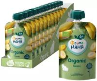 Пюре Фрутоняня Organic Банан, с 6 мес., 90 гр. (12 шт.) (пауч)