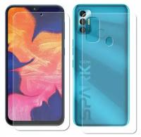 Гидрогелевая пленка LuxCase для Tecno Spark 7 0.14mm Front and Back Transparent 86587