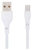 Кабель USB microUSB (1м) VIXION (J7m) длинный коннектор (белый)