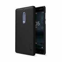 Пластиковый чехол для Nokia 5 черный (Nillkin)