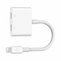 Разветвитель Belkin 2x8-pin lightning мама/8-pin lightning папа белый (F8J198btWHT)