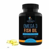 Omega 3, Natures Nutrition, Омега 3, 240 мг, 60 капсул