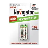 Аккумулятор Navigator AAA мизинчиковый LR03 1,2 В 1000 мАч (2 шт.)