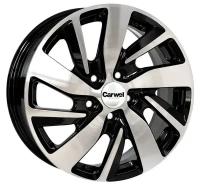 Диск колесный Carwel Байкал 166 6.5xR16 5x114.3 ЕТ50 ЦО67.1 черный с полированной лицевой частью 00036564